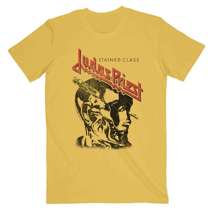 Judas Priest Stained Glass Yellow Large Unisex T-Shirt