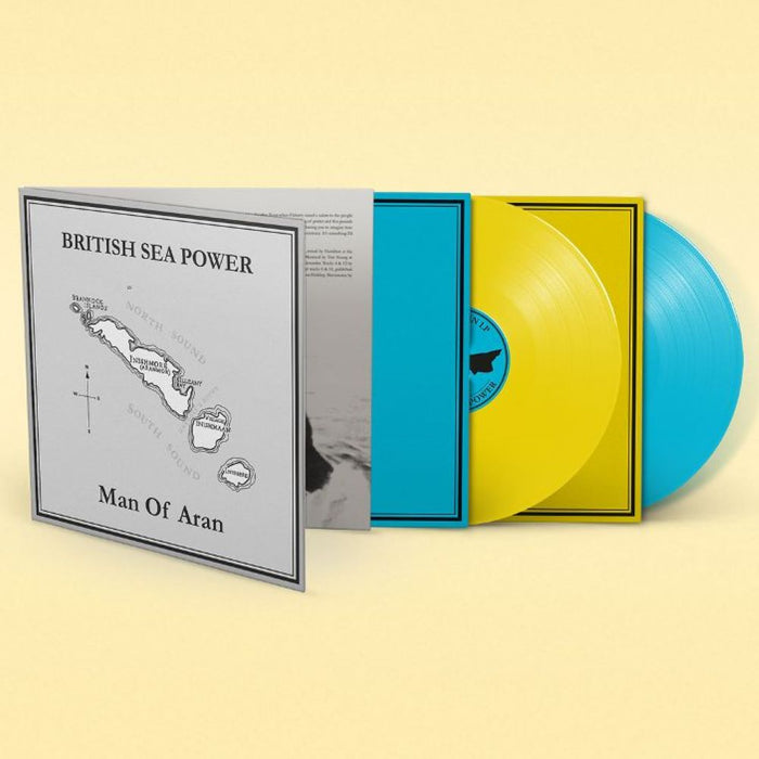 Sea Power Man Of Aran Vinyl LP Yellow & Blue Colour 2023