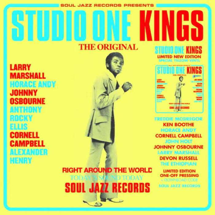 Soul Jazz Records Presents Studio One Kings Vinyl LP Yellow Colour Black Friday 2023
