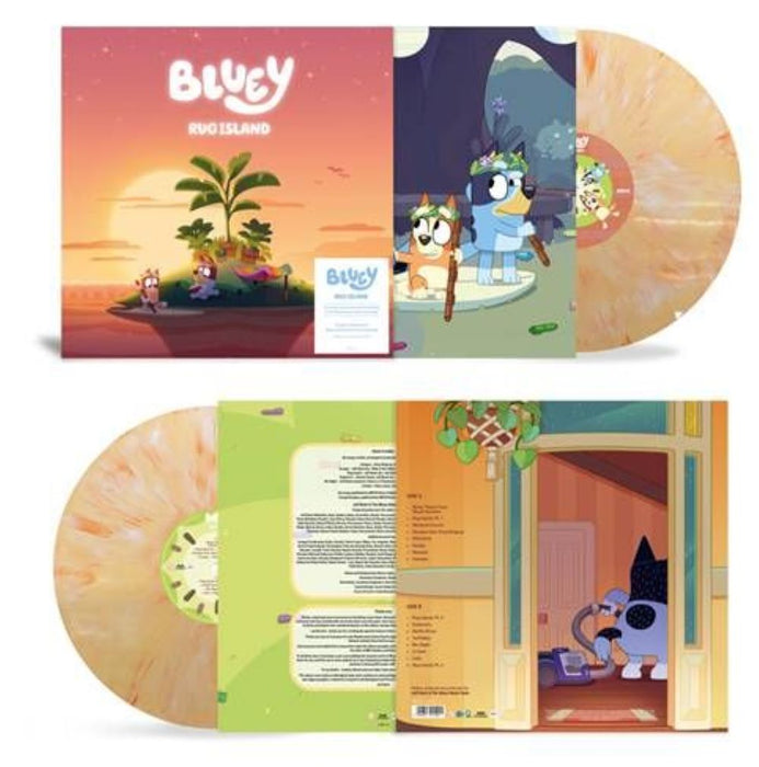 Bluey Bluey: Rug Island Vinyl LP Sunset Orange Colour 2024