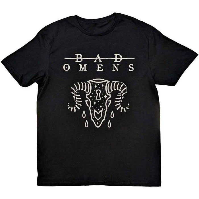 Bad Omens Ram Skull Black Medium T-Shirt