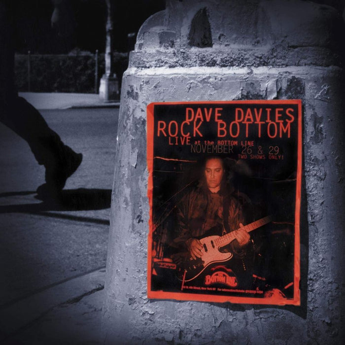 Dave Davies Rock Bottom: Live at the Bottom Line Vinyl LP Crystal Blue Colour 2025