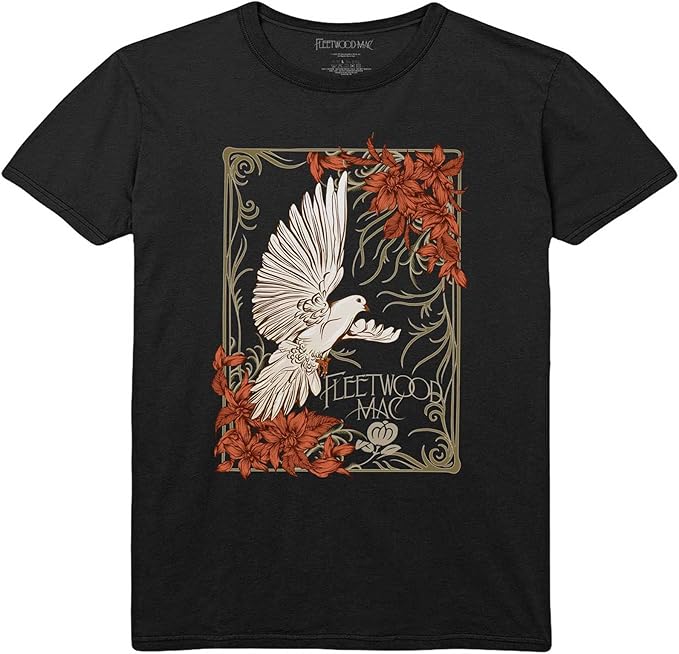 Fleetwood Mac Dove Black XX-Large T-Shirt