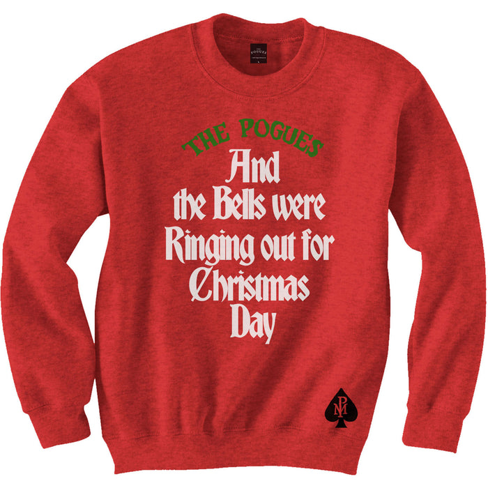 Pogues Bells Were Ringing Out Red Sweatshirt Medium Christmas T-Shirt