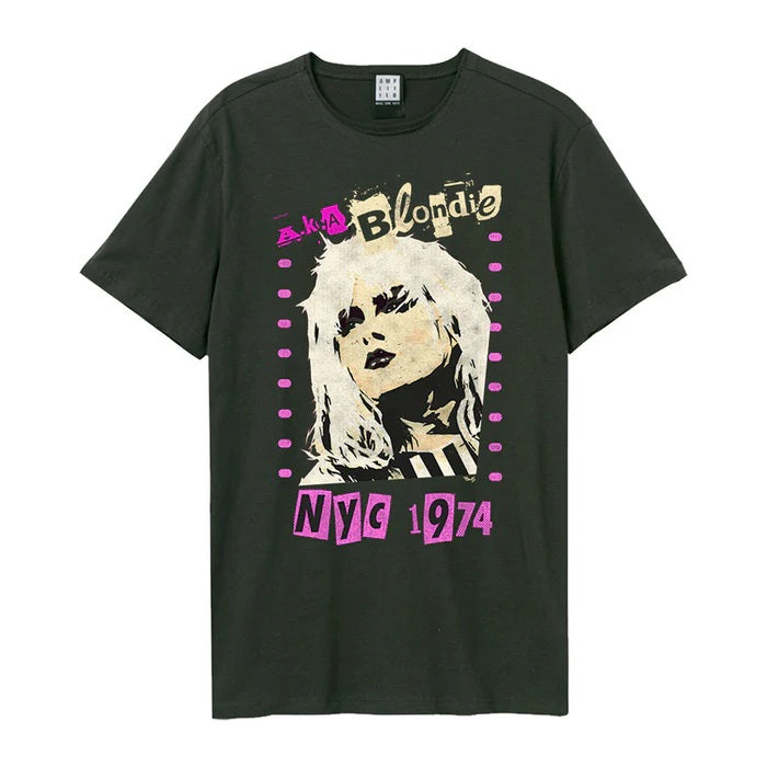 Blondie AKA NYC 1974 Charcoal Grey Medium T-Shirt