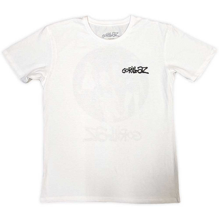 Gorillaz Song Machine Brush Logo White Large T-Shirt