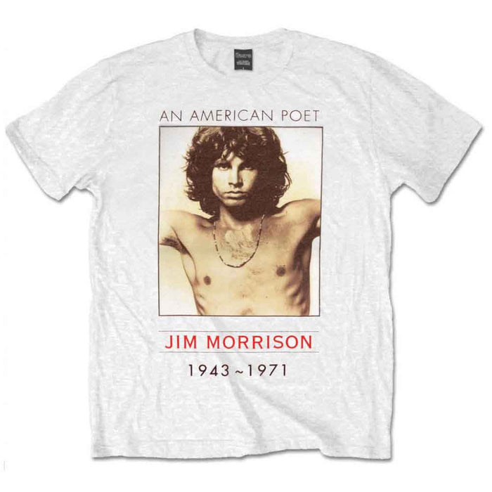 The Doors American Poet White X-Large T-Shirt