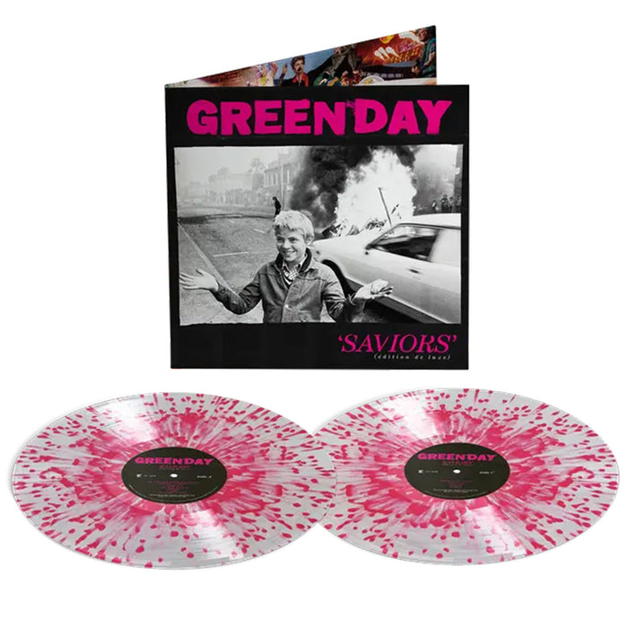 Green Day Saviours (édition de luxe) Vinyl LP Indies Clear & Pink Colour 2025