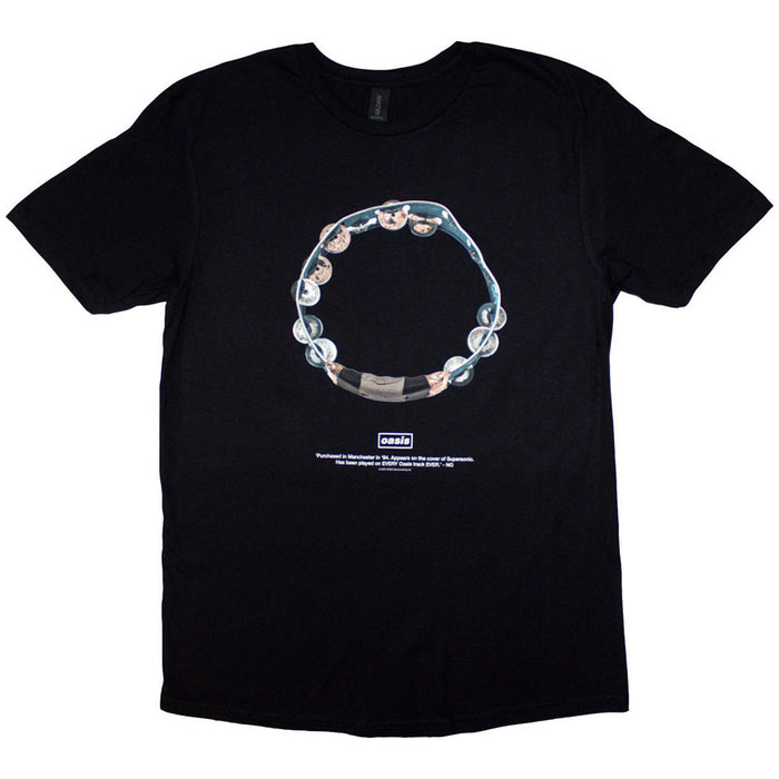 Oasis Definitely Maybe Tambourine Black Medium T-Shirt