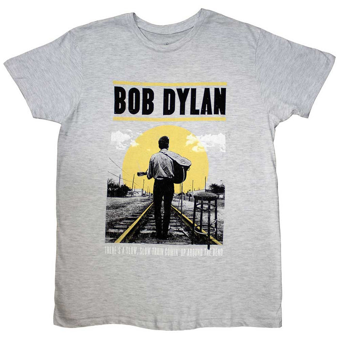 Bob Dylan Slow Train Grey Large T-Shirt