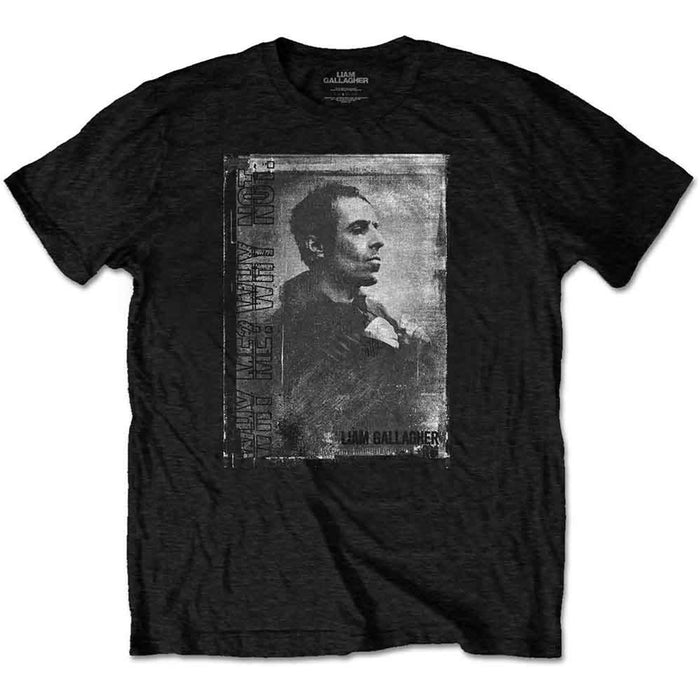 Liam Gallagher Monochrome Black Small T-Shirt
