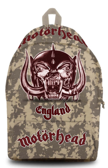 Motorhead England White Rucksack Bag