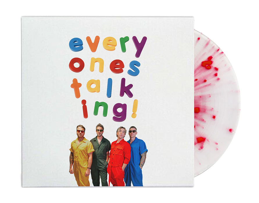 All Time Low Everyone's Talking Vinyl LP Indies White w/Red Accents Colour 2025