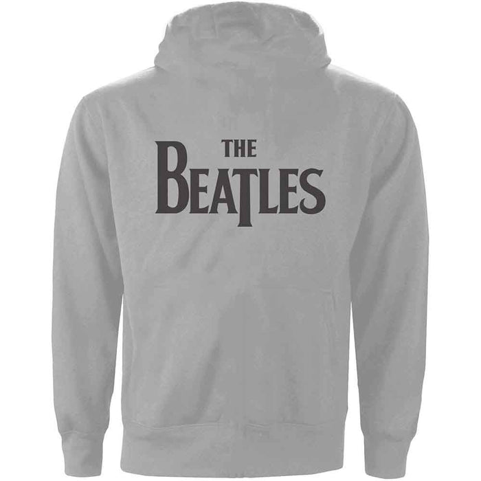 The Beatles Grey Large Zipped Hoodie