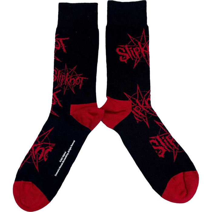 Slipknot Unisex Ankle Socks: Logo & Nonagram (Uk Size 7 - 11)