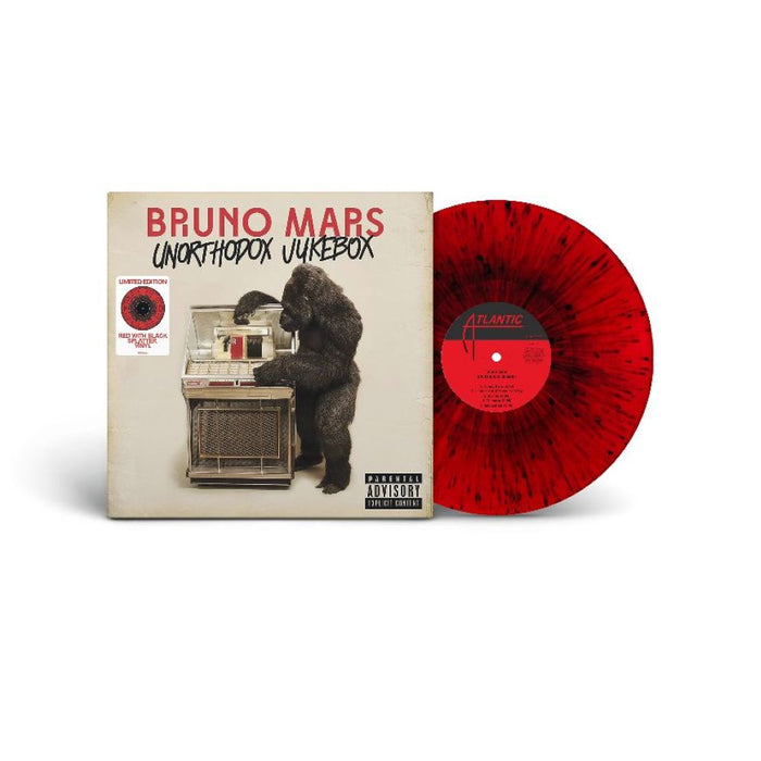 Bruno Mars Unorthodox Jukebox Vinyl LP Red w/Black Splatter Colour 2024