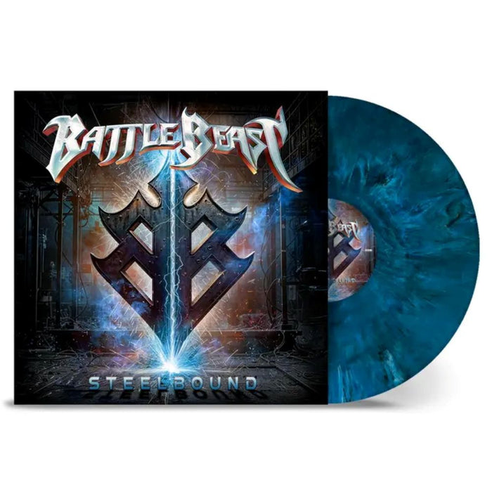 Battle Beast Steelbound Vinyl LP Blue, White and Dark Green Marble Colour 2025