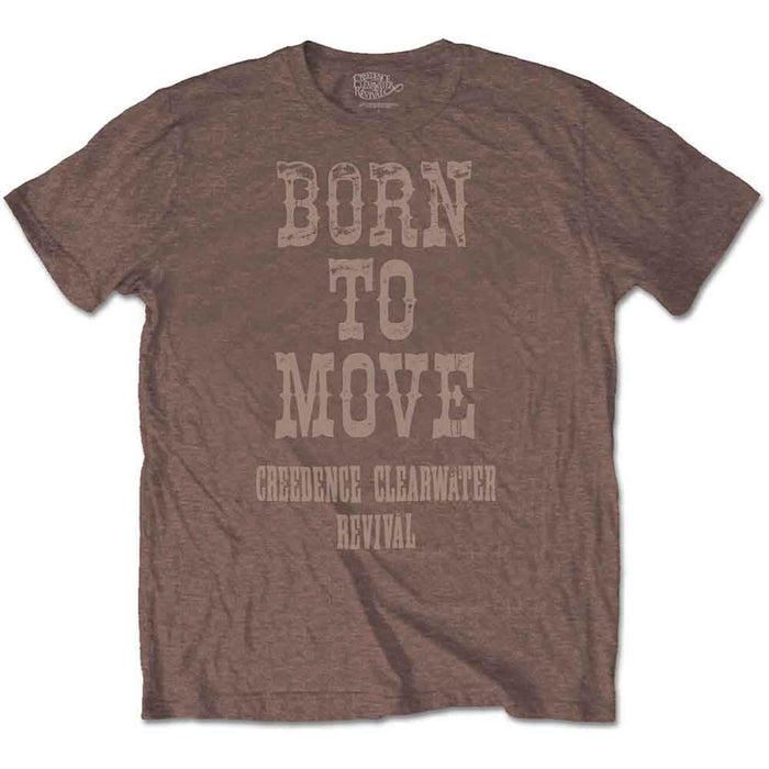 Creedence Clearwater Revival Born To Move Chestnut Brown Small T-Shirt