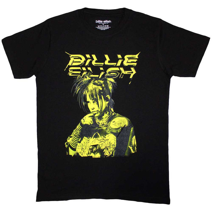 Billie Eilish Illustration Black Medium T-Shirt