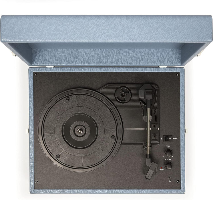 Crosley Voyager Portable Washed Blue Turntable