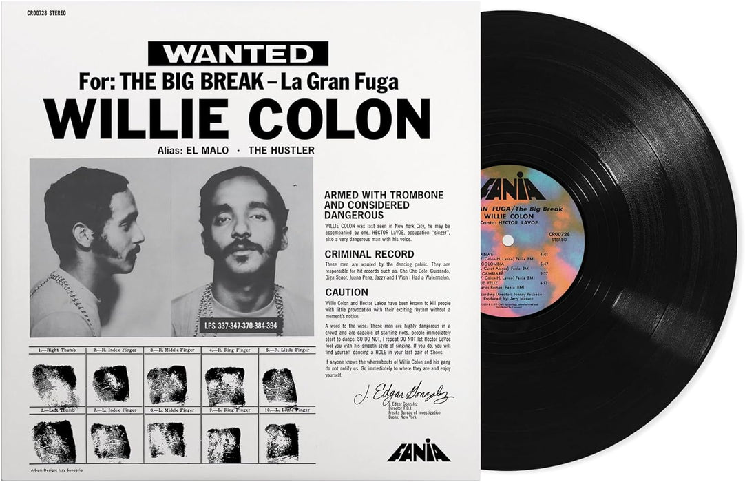 Willie Colon La Gran Fuga (The Big Break) Vinyl LP 2024