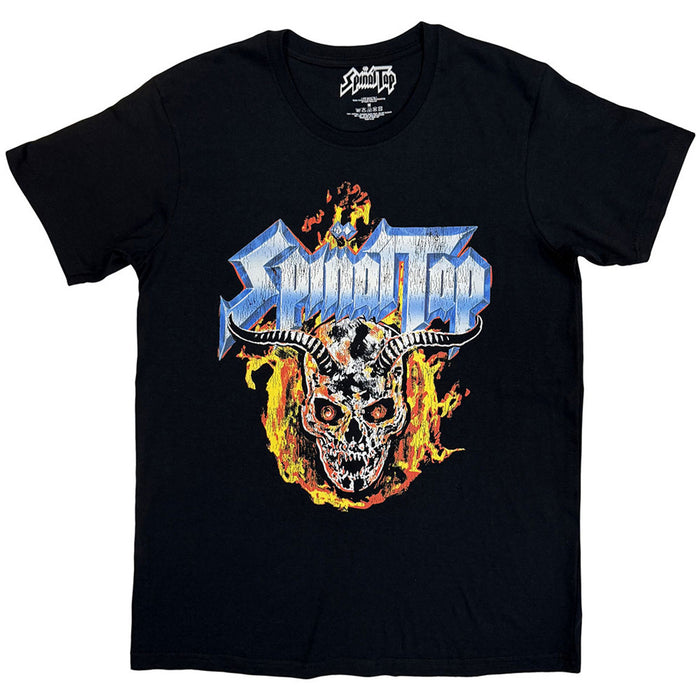 Spinal Tap Flame Skull Black X-Large T-Shirt