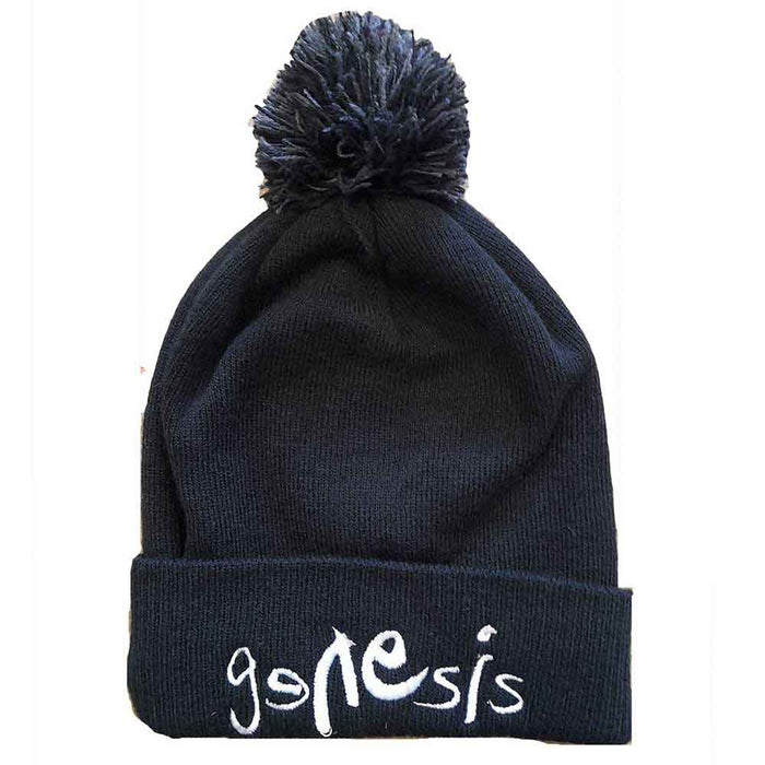 Genesis Logo Bobble Black Beanie Hat