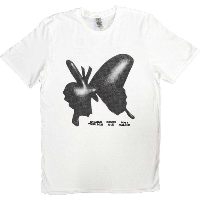 Post Malone Inflatable Butterfly 2023 Tour White Small T-Shirt