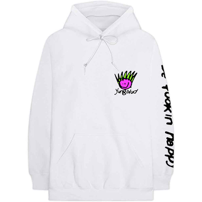 Yungblud Face White Medium Hoodie