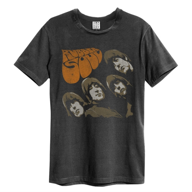 The Beatles Rubber Soul Amplified Charcoal Large Unisex T-Shirt