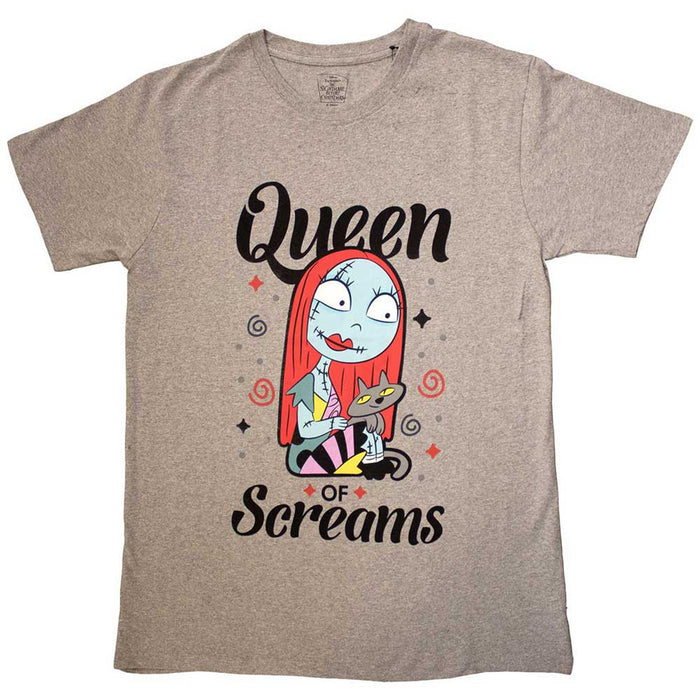 The Nightmare Before Christmas Queen Of Screams Grey Large T-Shirt