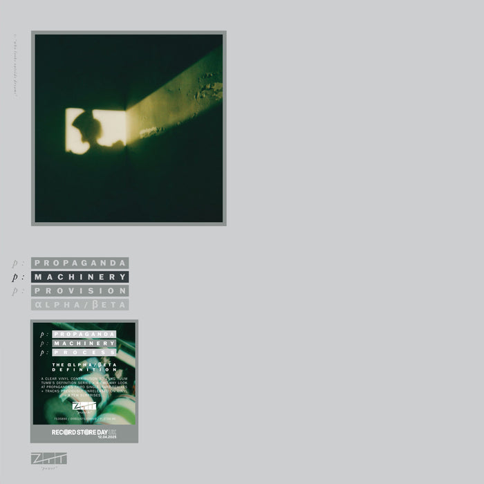 Propaganda P:Machinery the ?lpha:?eta definition Vinyl LP Crystal Clear Colour RSD 2025