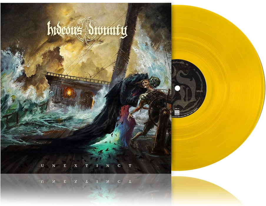 Hideous Divinity Unextinct Vinyl LP Transparent Sun Yellow Colour 2024