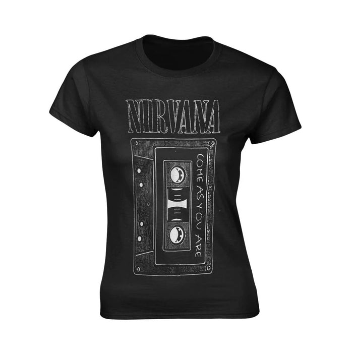 Nirvana As You Are Tape Black Ladies X-Large T-Shirt