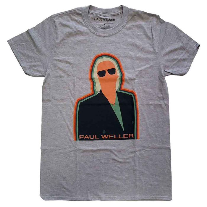 Paul Weller Illustration Key Lines Grey Large T-Shirt