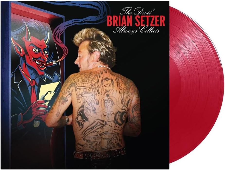 Brian Setzer The Devil Always Collects Vinyl LP Red Colour 2023