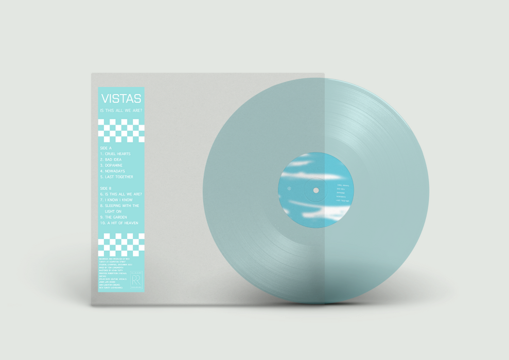 Vistas Is This All We Are? Vinyl LP Blue Iced Colour 2023