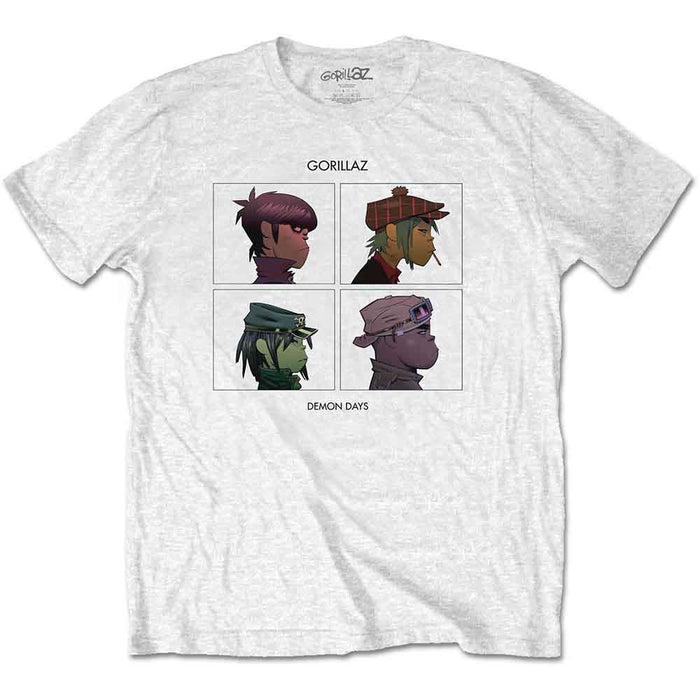 Gorillaz Demon Days White Small T-Shirt