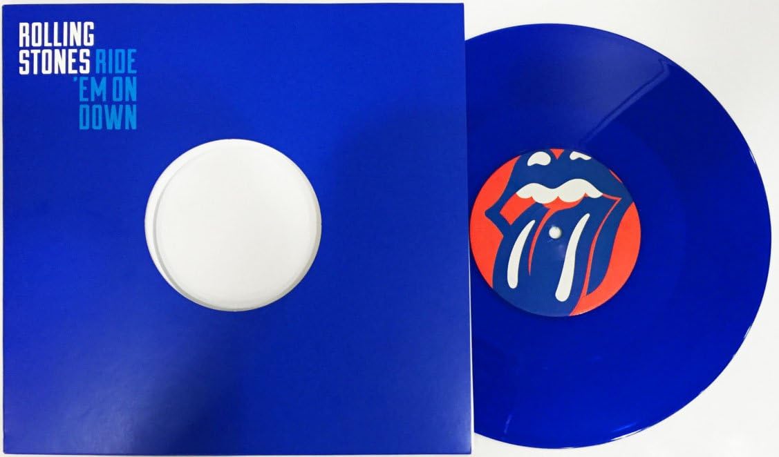 Rolling Stones Ride 'Em On Down 10" Vinyl Single Blue Colour 2016