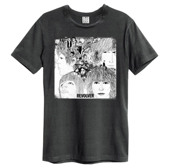 The Beatles Revolver Amplified Charcoal Medium Unisex T-Shirt