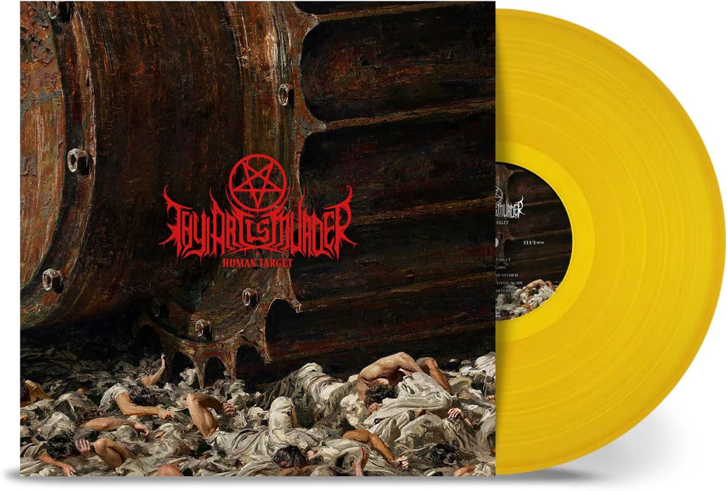 Thy Art Is Murder Human Target Vinyl LP Yellow Colour 2024