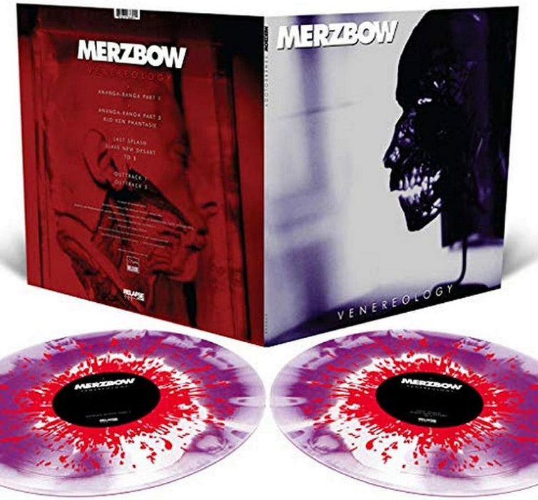 Merzbow Venereology Vinyl LP Remaster Reissue Milky Clear With Neon Violet and White/Black Twist Colour 2023
