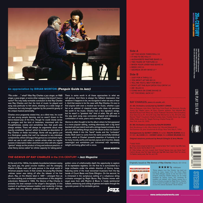Ray Charles The Genius Of Ray Charles Vinyl LP Red Colour 2026