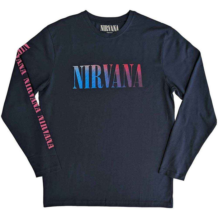 Nirvana In Utero Navy Blue Long Sleeve Small Unisex T-shirt