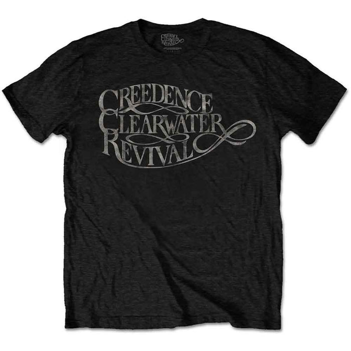 Creedence Clearwater Revival Vintage Logo Black Medium T-Shirt