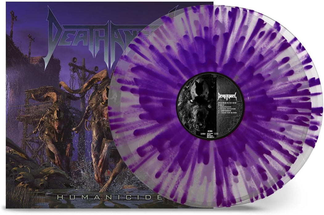 Death Angel Humanicide Vinyl LP Clear Purple Splatter Colour 2023