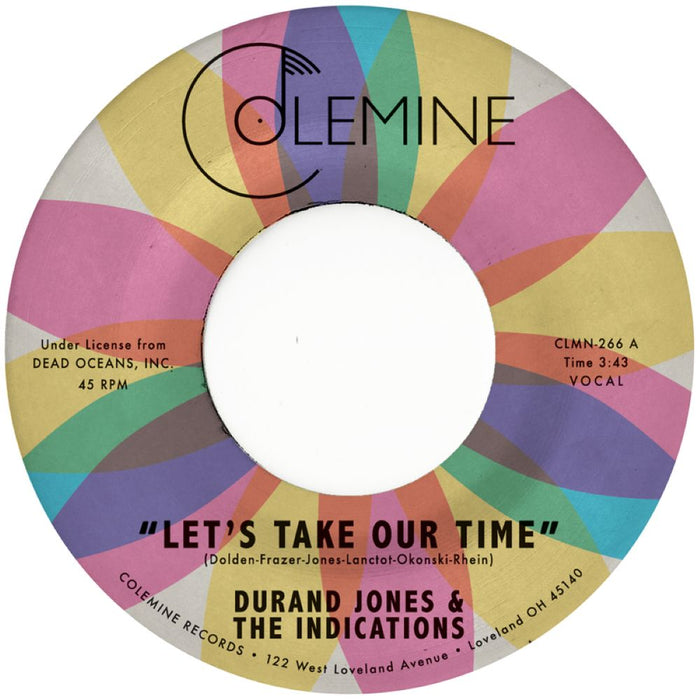 Durand Jones & The Indications Let's Take Our Time / Flower Moon 7" Vinyl Single Indies Due Out 13/03/26