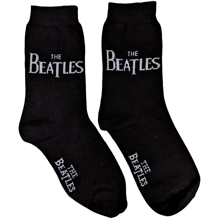 The Beatles Ladies Ankle Socks: Drop T Logo (Uk Size 4 - 7)