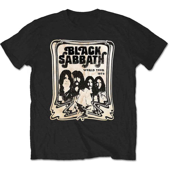 Black Sabbath World Tour 1978 Black Large T-Shirt