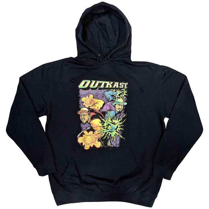 Outkast Superheroes Navy Blue Large Hoodie